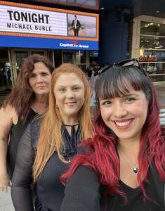 Sheila attended An Evening With Michael Buble on Aug 29th 2022 via VetTix 