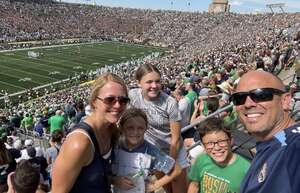 Ed & Family attended Notre Dame Fighting Irish - NCAA Football vs Marshall University on Sep 10th 2022 via VetTix 