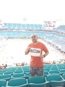Carlos attended Miami Hurricanes - NCAA Football vs The University of Southern Mississippi on Sep 10th 2022 via VetTix 