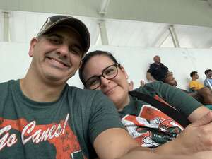 Frank attended Miami Hurricanes - NCAA Football vs The University of Southern Mississippi on Sep 10th 2022 via VetTix 
