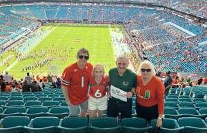 Bill attended Miami Hurricanes - NCAA Football vs The University of Southern Mississippi on Sep 10th 2022 via VetTix 
