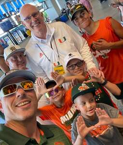 Alex attended Miami Hurricanes - NCAA Football vs The University of Southern Mississippi on Sep 10th 2022 via VetTix 