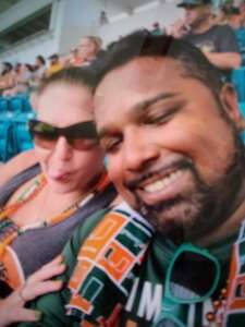 James attended Miami Hurricanes - NCAA Football vs The University of Southern Mississippi on Sep 10th 2022 via VetTix 