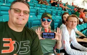 Troy attended Miami Hurricanes - NCAA Football vs The University of Southern Mississippi on Sep 10th 2022 via VetTix 