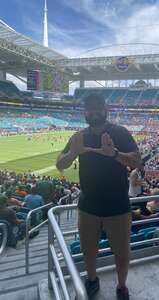 Stiven attended Miami Hurricanes - NCAA Football vs The University of Southern Mississippi on Sep 10th 2022 via VetTix 