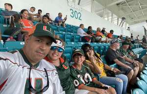 Christian attended Miami Hurricanes - NCAA Football vs The University of Southern Mississippi on Sep 10th 2022 via VetTix 