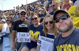 Mark attended Michigan Wolverines - NCAA Football vs University of Connecticut on Sep 17th 2022 via VetTix 