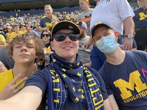 King Family attended Michigan Wolverines - NCAA Football vs University of Connecticut on Sep 17th 2022 via VetTix 