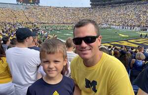 Geoffrey attended Michigan Wolverines - NCAA Football vs University of Connecticut on Sep 17th 2022 via VetTix 