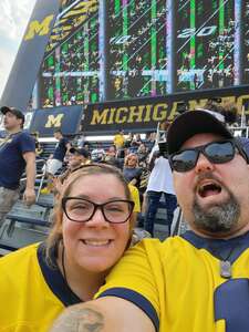Don attended Michigan Wolverines - NCAA Football vs University of Connecticut on Sep 17th 2022 via VetTix 