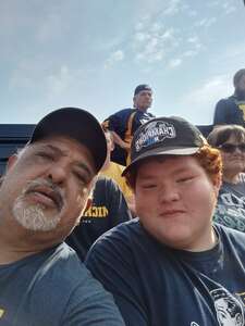 Gerald attended Michigan Wolverines - NCAA Football vs University of Connecticut on Sep 17th 2022 via VetTix 