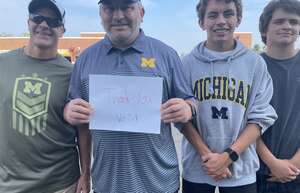 Joseph attended Michigan Wolverines - NCAA Football vs University of Connecticut on Sep 17th 2022 via VetTix 