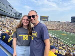 Eric attended Michigan Wolverines - NCAA Football vs University of Connecticut on Sep 17th 2022 via VetTix 