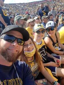 cody attended Michigan Wolverines - NCAA Football vs University of Connecticut on Sep 17th 2022 via VetTix 