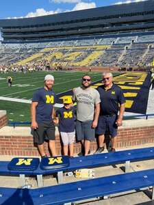 Kenneth attended Michigan Wolverines - NCAA Football vs University of Connecticut on Sep 17th 2022 via VetTix 