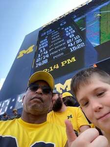Samuel attended Michigan Wolverines - NCAA Football vs University of Connecticut on Sep 17th 2022 via VetTix 