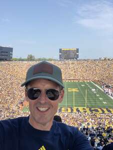 brian attended Michigan Wolverines - NCAA Football vs University of Connecticut on Sep 17th 2022 via VetTix 