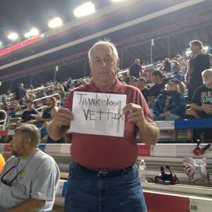 Sammy attended Bass Pro Shops Night Race: NASCAR Cup Series Playoffs on Sep 17th 2022 via VetTix 