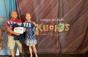 Ray attended Cirque Du Soleil: Kurios - Cabinet of Curiosities on Sep 4th 2022 via VetTix 