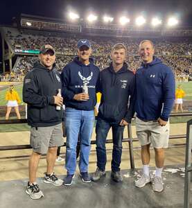 Christopher attended Wyoming Cowboys - NCAA Football vs U.S. Air Force Academy on Sep 16th 2022 via VetTix 