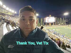 Rich attended Wyoming Cowboys - NCAA Football vs U.S. Air Force Academy on Sep 16th 2022 via VetTix 