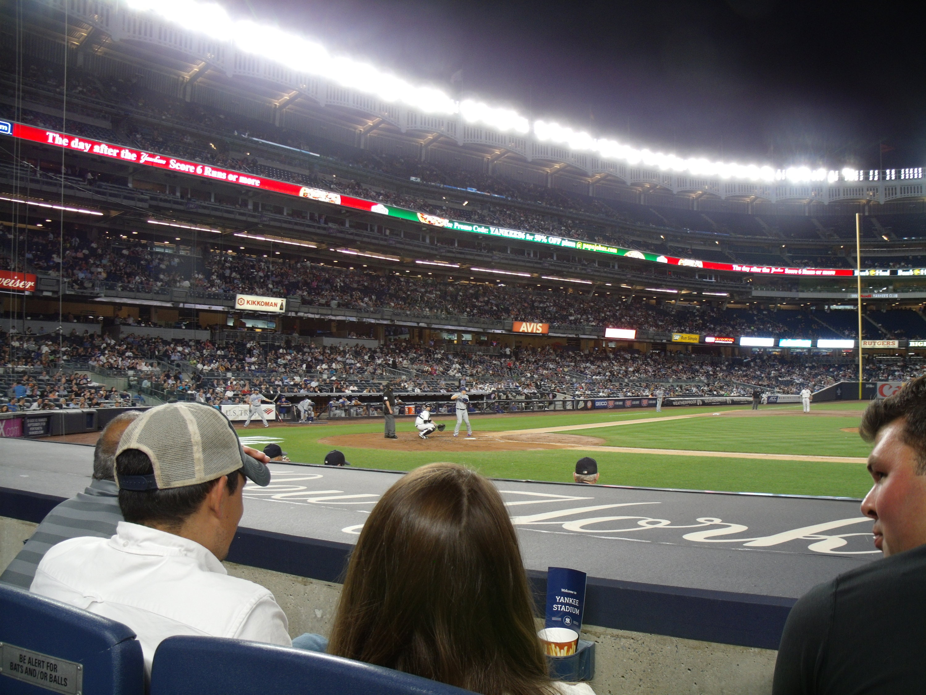 Section 109 at Yankee Stadium 