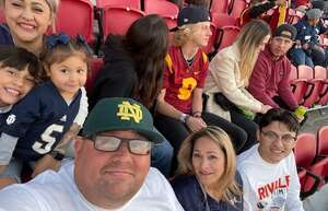 Armando attended USC Trojans - NCAA Football vs Notre Dame Fighting Irish on Nov 26th 2022 via VetTix 