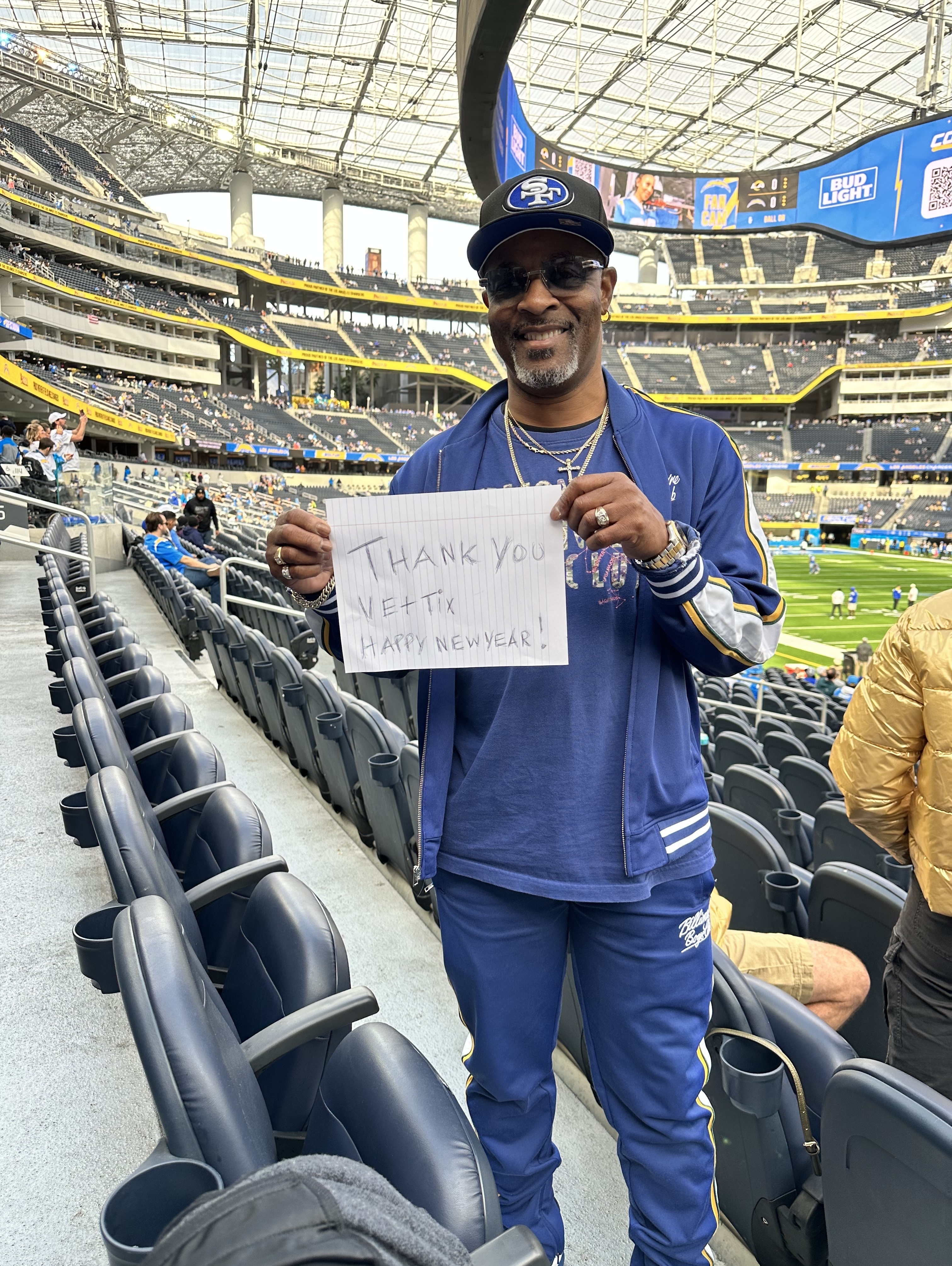 Los Angeles Rams vs. Los Angeles Chargers. Donated by: #VetTix