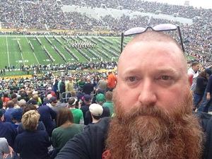 Richard Lowing attended Notre Dame Fighting Irish vs. University of Miami - NCAA Football on Oct 29th 2016 via VetTix 