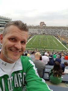 Brad attended Notre Dame Fighting Irish vs. University of Miami - NCAA Football on Oct 29th 2016 via VetTix 