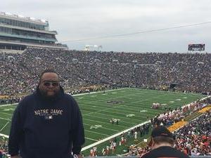 CHARLES attended Notre Dame Fighting Irish vs. University of Miami - NCAA Football on Oct 29th 2016 via VetTix 