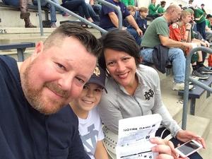 Matthew attended Notre Dame Fighting Irish vs. University of Miami - NCAA Football on Oct 29th 2016 via VetTix 