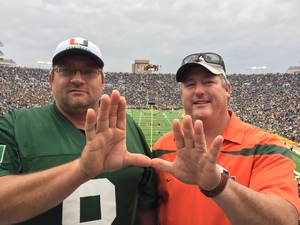 Notre Dame Fighting Irish vs. University of Miami - NCAA Football