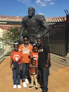 Philemon attended University of Texas Longhorns vs. West Virginia - NCAA Football on Nov 12th 2016 via VetTix 