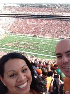 Abel attended University of Texas Longhorns vs. West Virginia - NCAA Football on Nov 12th 2016 via VetTix 