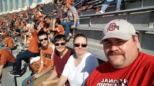 James attended University of Texas Longhorns vs. West Virginia - NCAA Football on Nov 12th 2016 via VetTix 