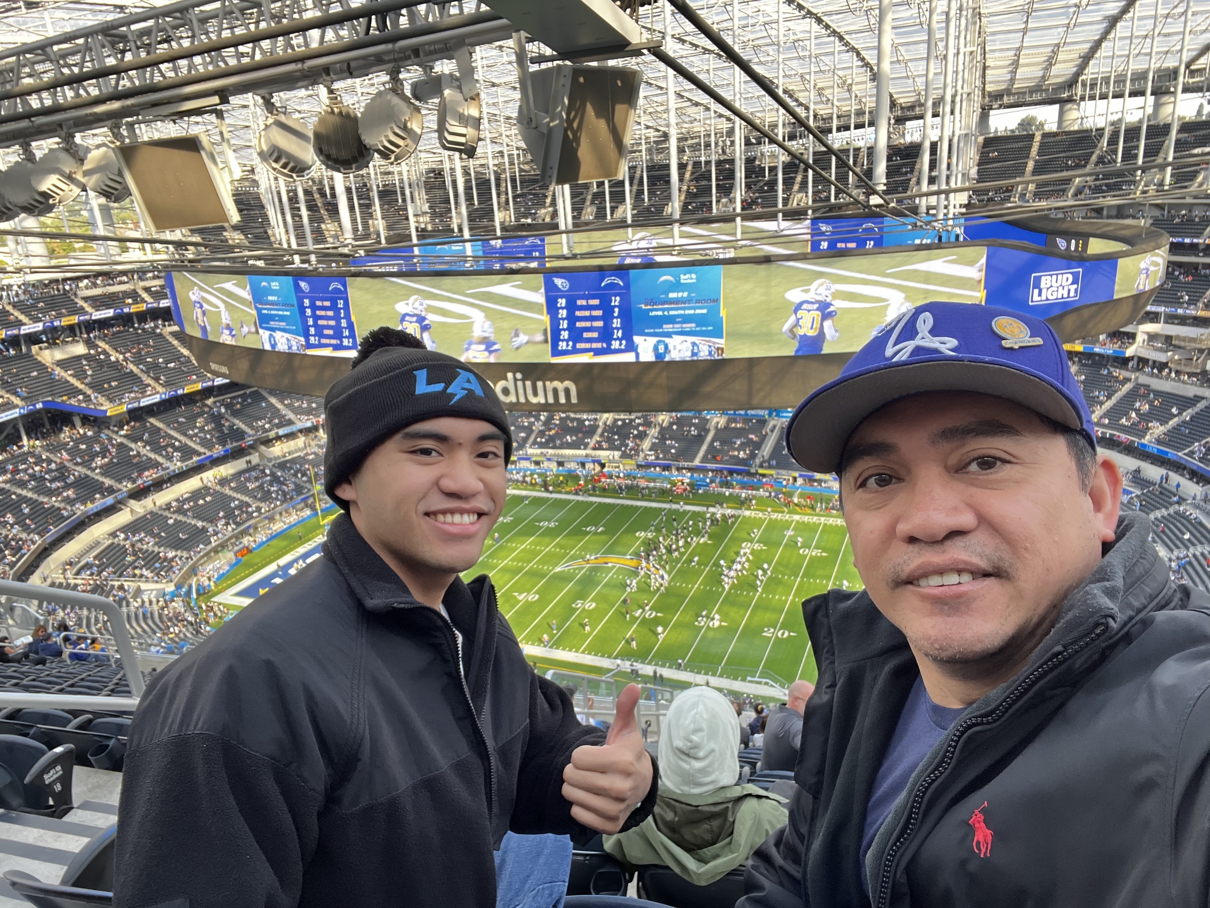 Los Angeles Rams vs. Los Angeles Chargers. Donated by: #VetTix