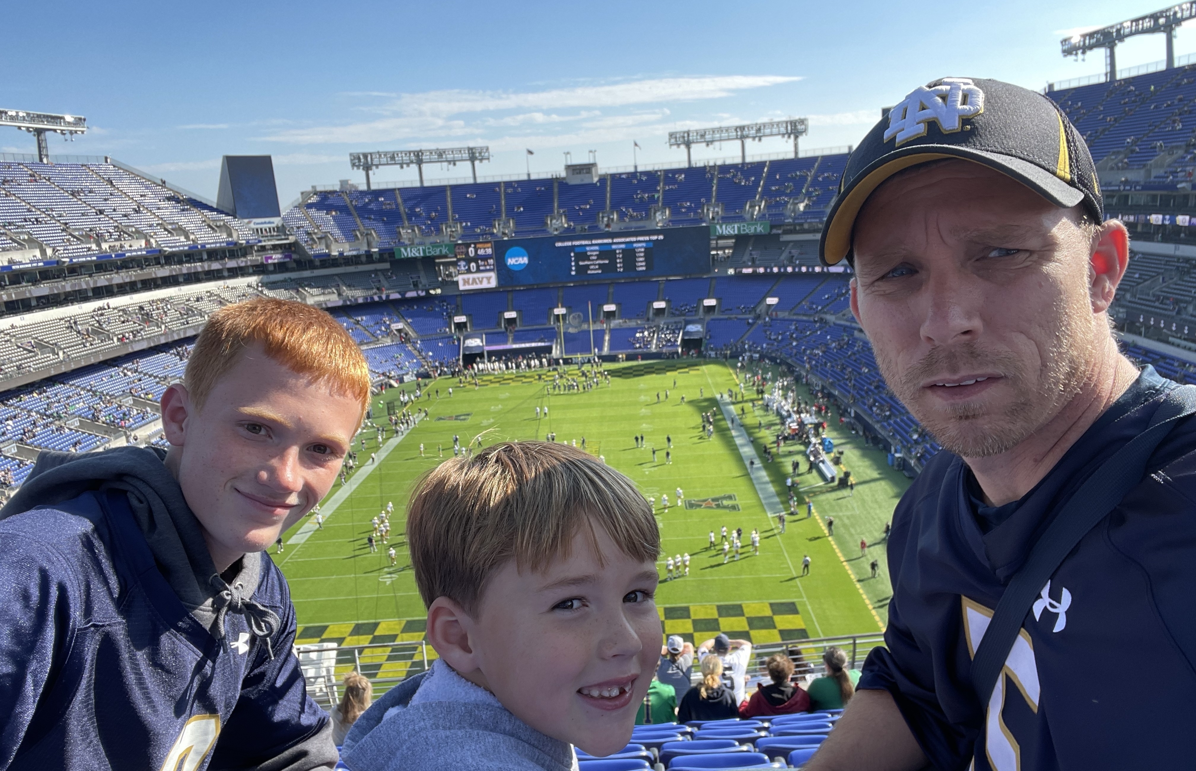 Navy vs. Notre Dame football at M&T Bank Stadium