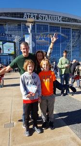Lincoln attended Cotton Bowl Classic - Western Michigan Broncos vs. Wisconsin Badgers - NCAA Football on Jan 2nd 2017 via VetTix 