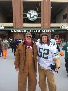 Philip attended Green Bay Packers vs. New York Giants - NFL Playoffs Wild Card Game on Jan 8th 2017 via VetTix 