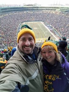 Todd attended Green Bay Packers vs. New York Giants - NFL Playoffs Wild Card Game on Jan 8th 2017 via VetTix 
