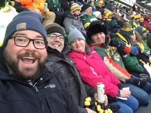 Adam attended Green Bay Packers vs. New York Giants - NFL Playoffs Wild Card Game on Jan 8th 2017 via VetTix 