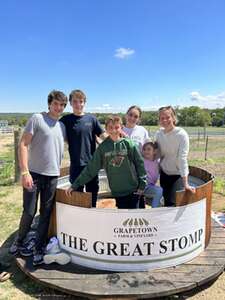 The Grape Stomp in Fredericksburg
