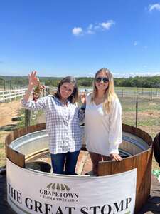 The Grape Stomp in Fredericksburg