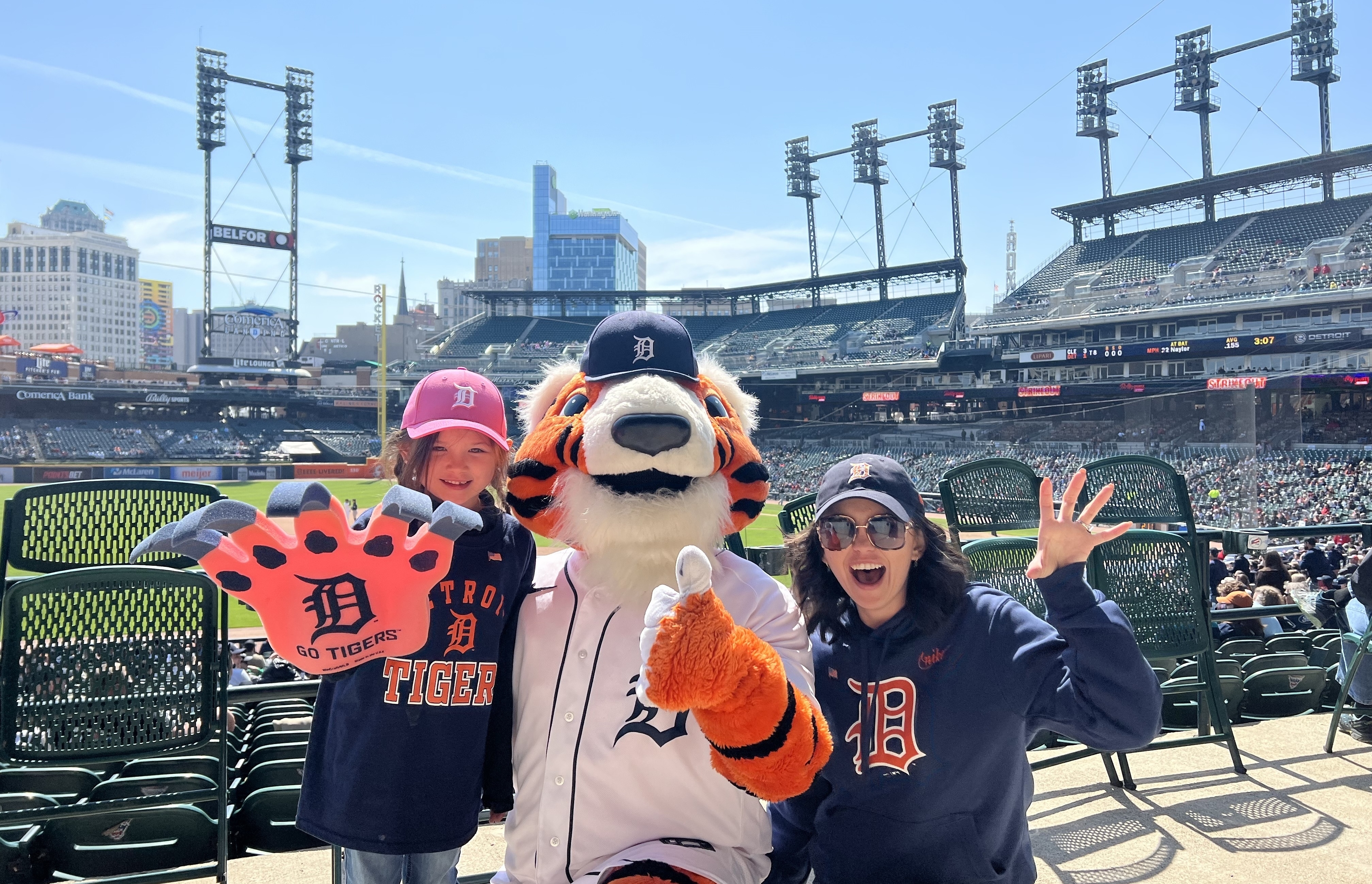 Paws Detroit Tigers Opening Day Mascot Bobblehead Officially Licensed by MLB