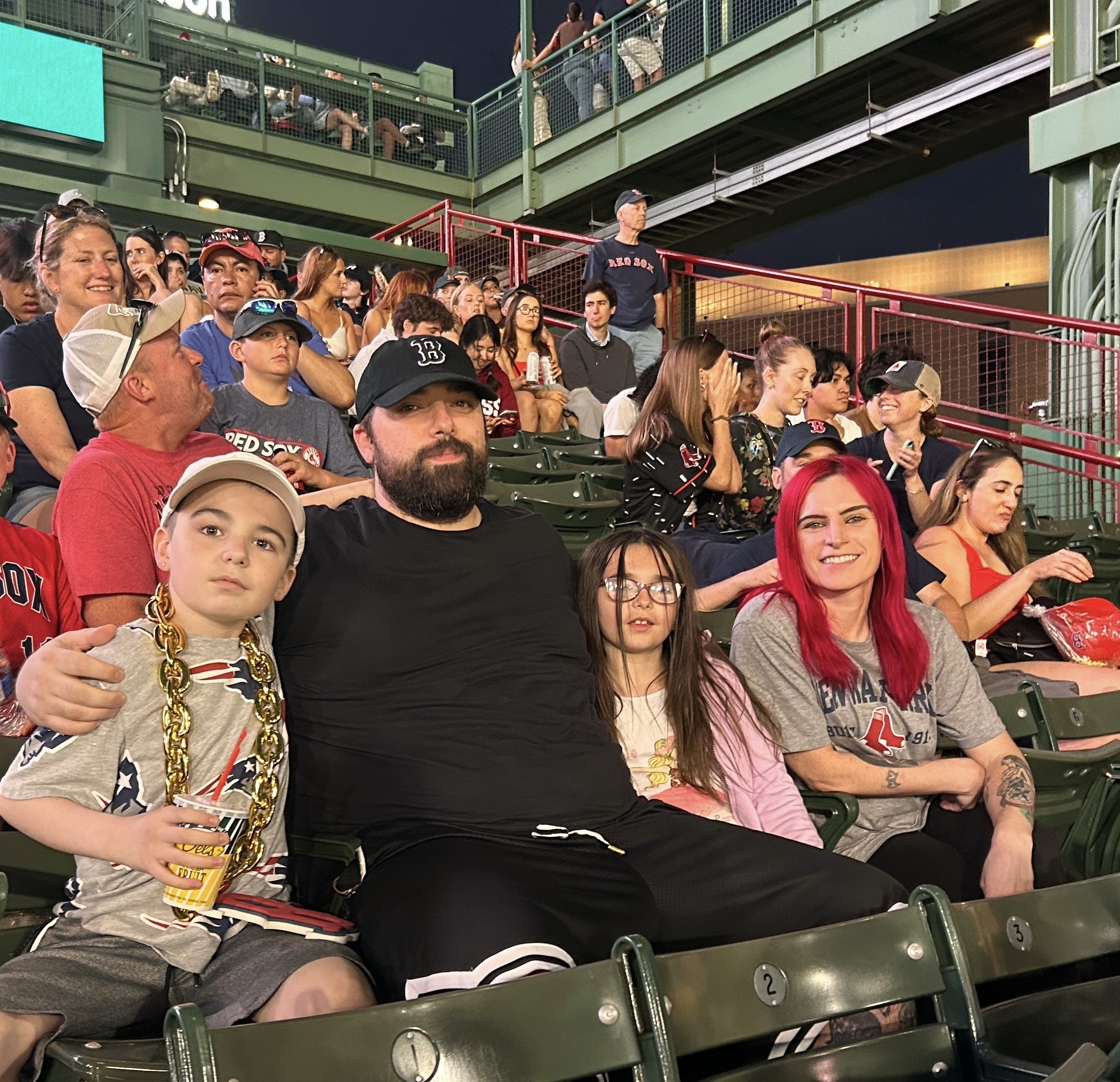 Red Sox fans do the Wally Wave at Fenway 