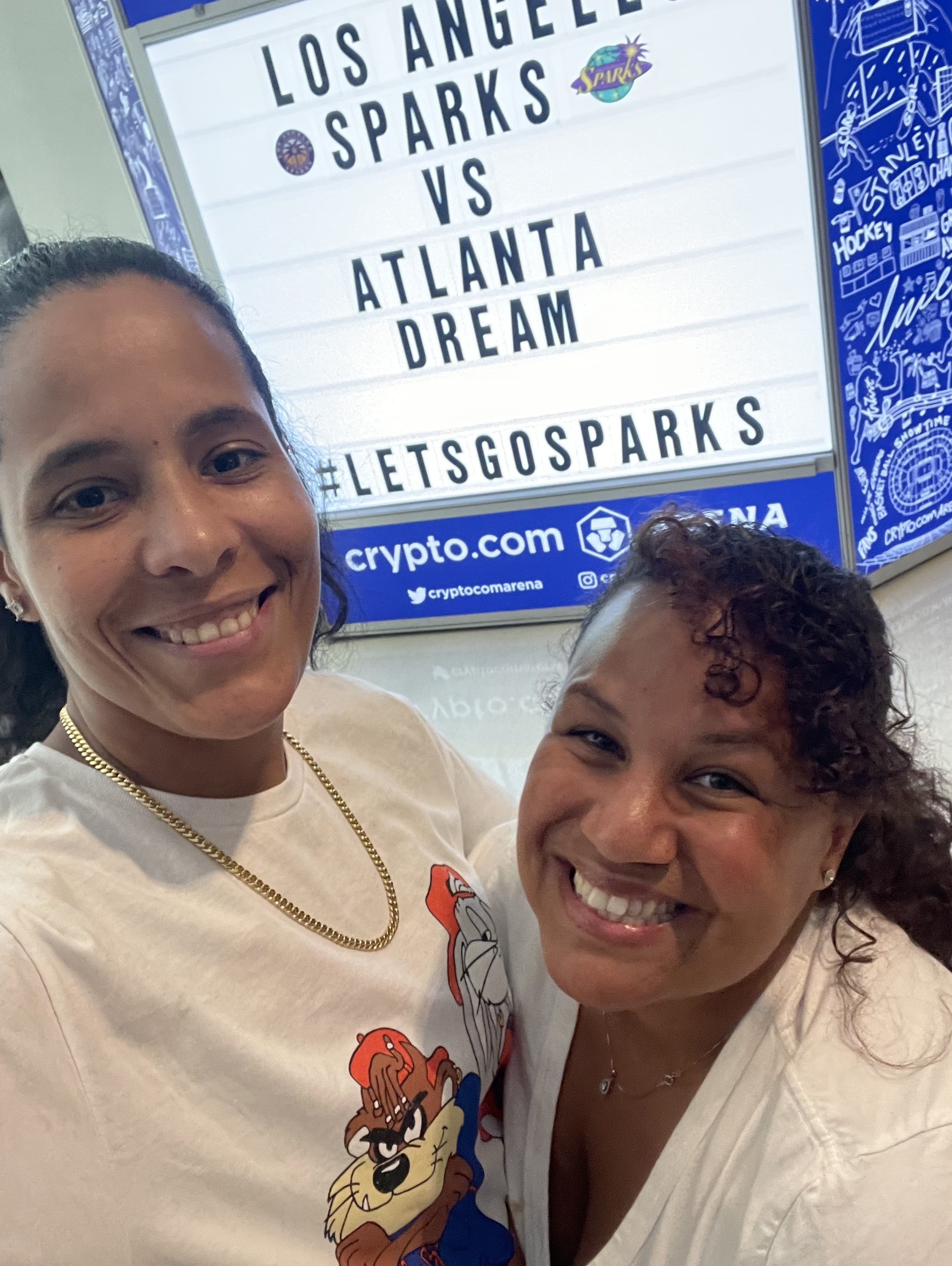 Los Angeles Sparks - Popcorn, Sparky, and smiles that is what we