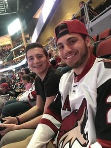 Josh attended Arizona Coyotes vs. Anaheim Ducks - NHL on Feb 20th 2017 via VetTix 