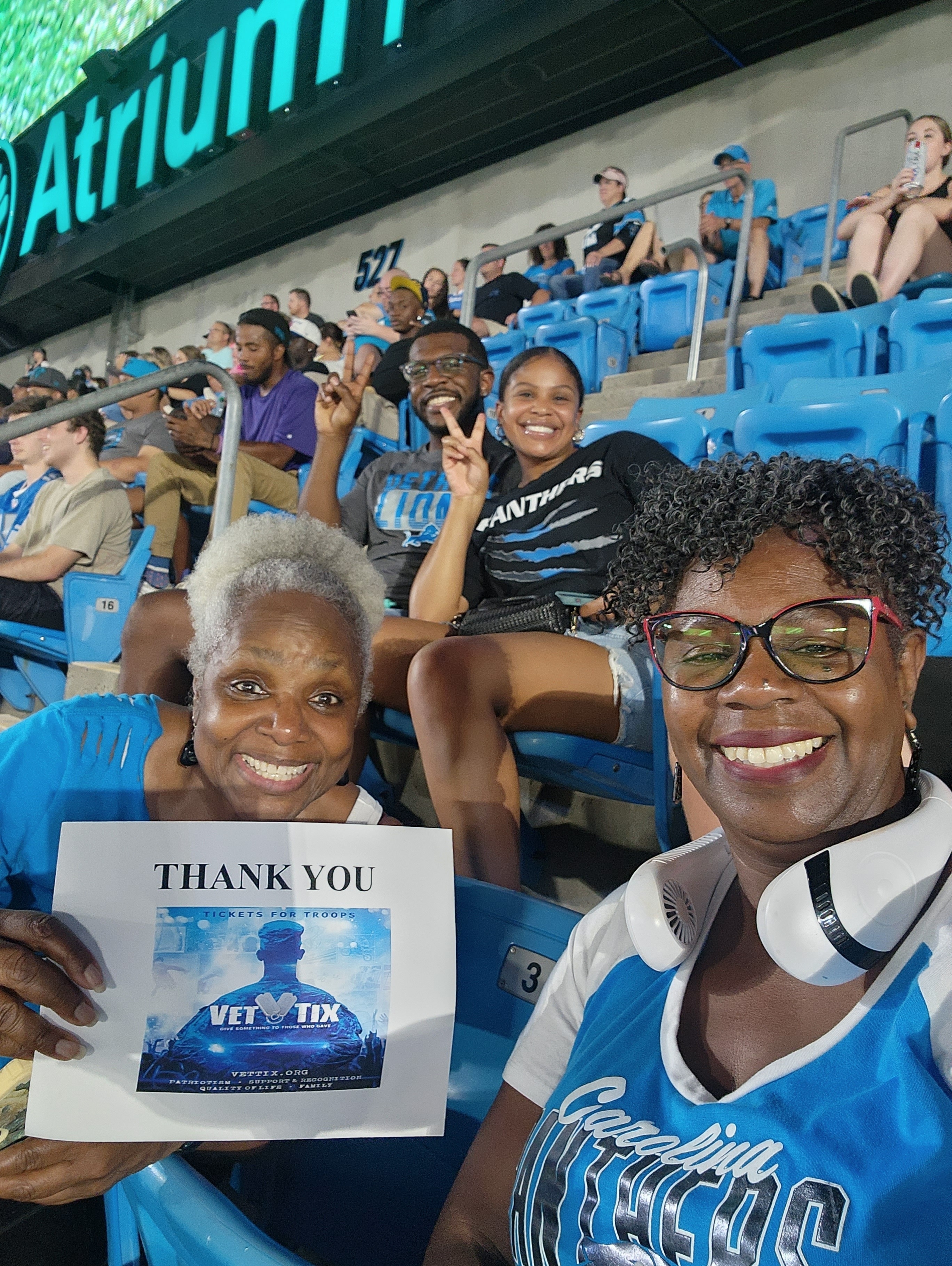 Event Feedback: Carolina Panthers - NFL vs Detroit Lions