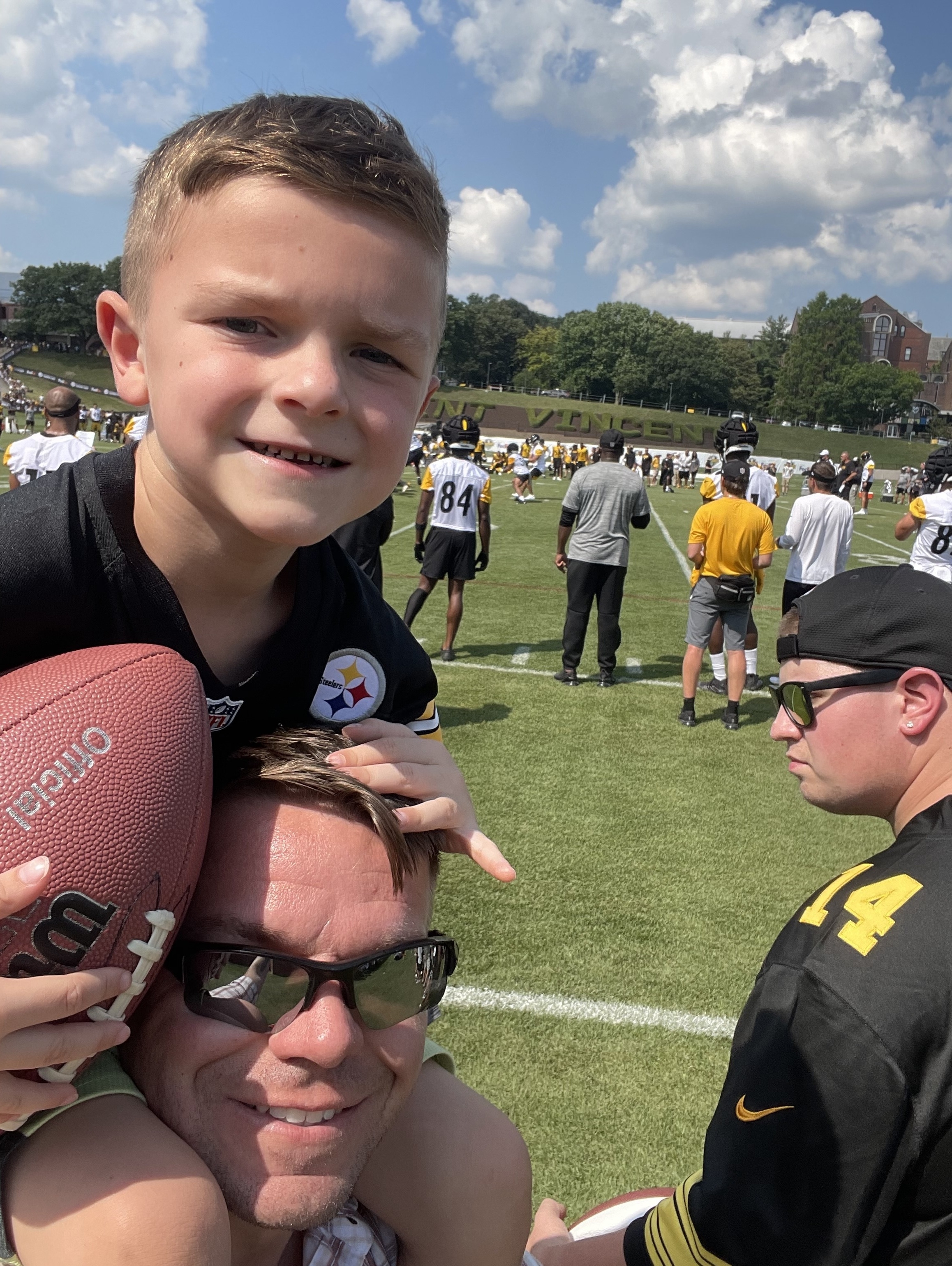 Having a blast at Steelers training camp